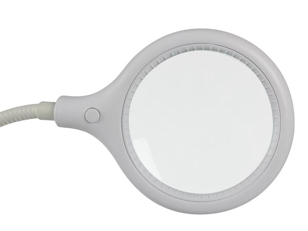 Table Top Magnifier with Light and Clamp - 2.5x