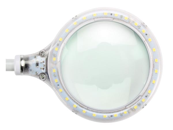 Table Top Magnifier with Light and Clamp - 2.5x
