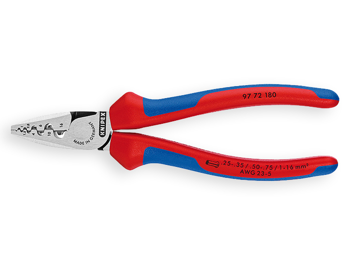 Knipex 97 72 180 - Alicate de Cravar Ponteiras Ocas