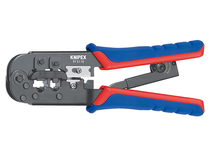 Knipex 97 51 10 SB - Tenaza Crimpadora Conectores Modulares 6P6C, 8P8C