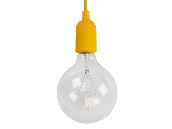 Luminaire Design à Suspension en Cordage - Jaune - LAMPH01Y
