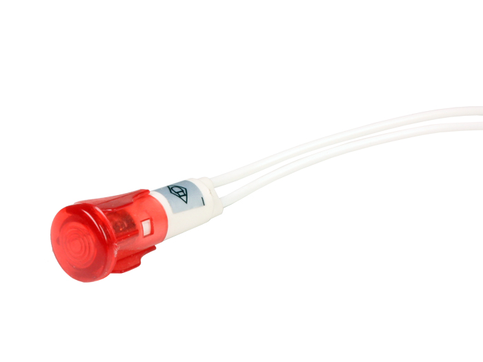SWITCHTRONIX - Indicador Néon 8 mm 220 V Vermelho