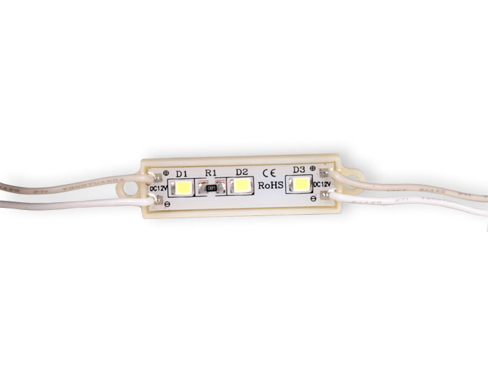 Módulo LED 0,48 W 12 V Branco Frio - 3 x SMD2835 (Branco puro) - BM1530