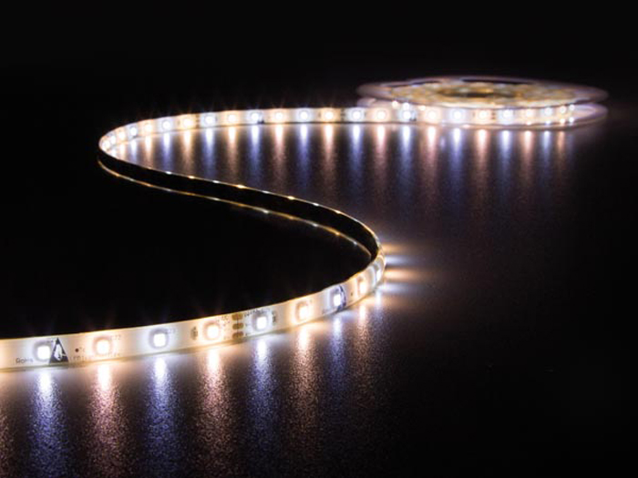 Velleman - Roll of Self-Adhesive Warm and cool White LED Strip with Remote Control & Power Supply Adapter - 5 m - LEDS12CWW