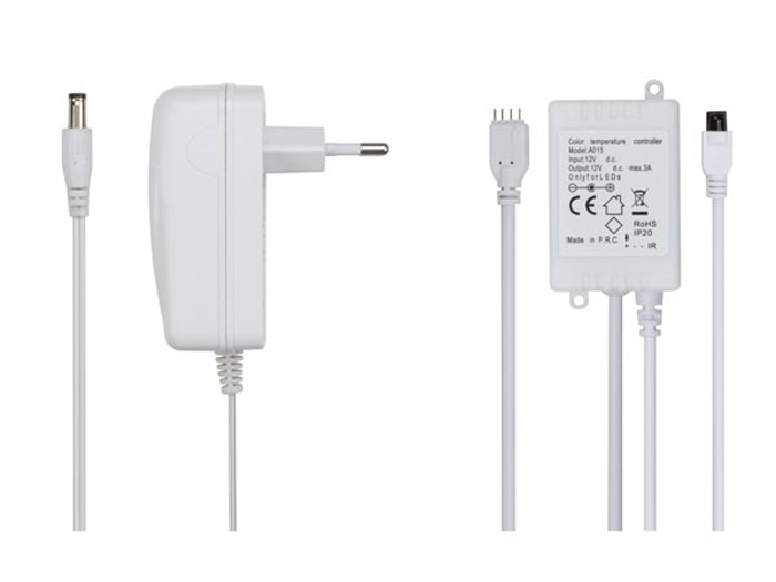 Velleman - Roll of Self-Adhesive RGB LED Strip with Remote Control and Power Supply Adapter - 5 m - LEDS10DRGB