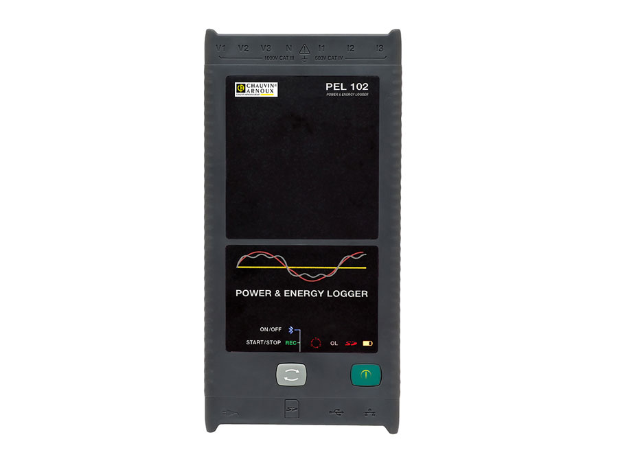 Chauvin Arnoux PEL102 - Registrador de Potencia y Energía Trifásico - P01157152
