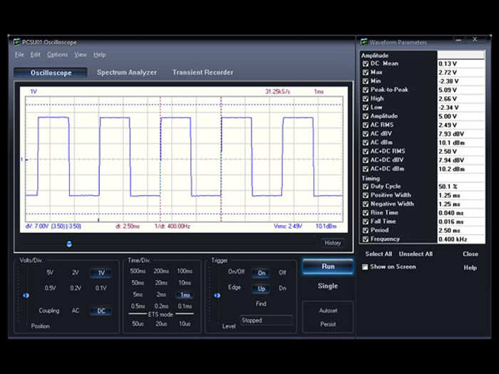 Velleman PCSU01 - Mini Osciloscopio PC 1 Canal 200 Khz
