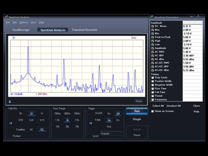 Velleman PCSU01 - Mini Osciloscopio PC 1 Canal 200 Khz