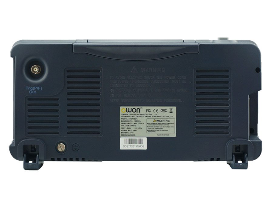 Owon SDS6062-V Series SmartDS Osciloscopio de almacenamiento digital de  memoria profunda con interfaz VGA, 2 canales, 60 MHz, frecuencia de  muestreo
