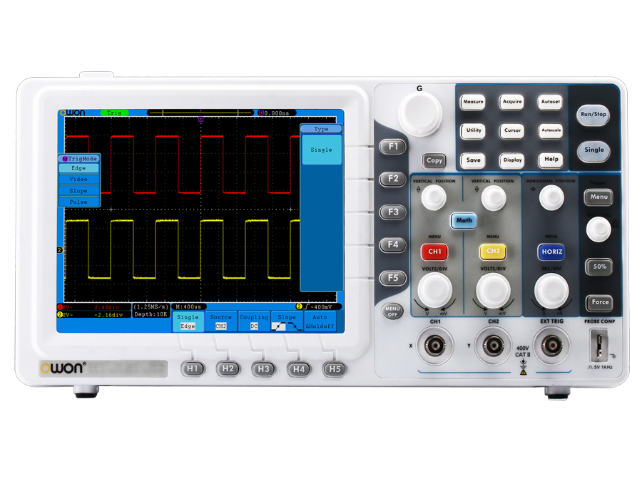 Owon EDS202E-V - Oscilloscope 2 Canaux 100 Mhz