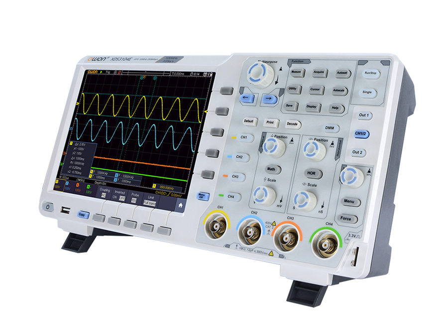Owon XDS3104E-V-T-C-2-S-R - Oscilloscope 4 Canaux 100 Mhz