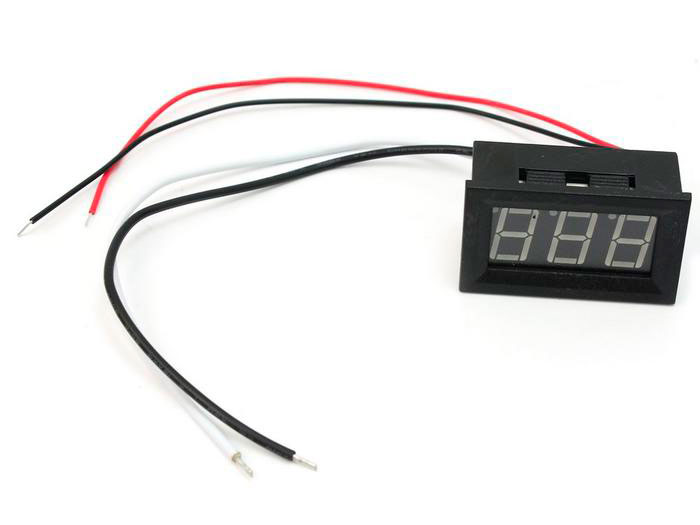 Amperímetro Digital com LED - 0 .. 9,99 A