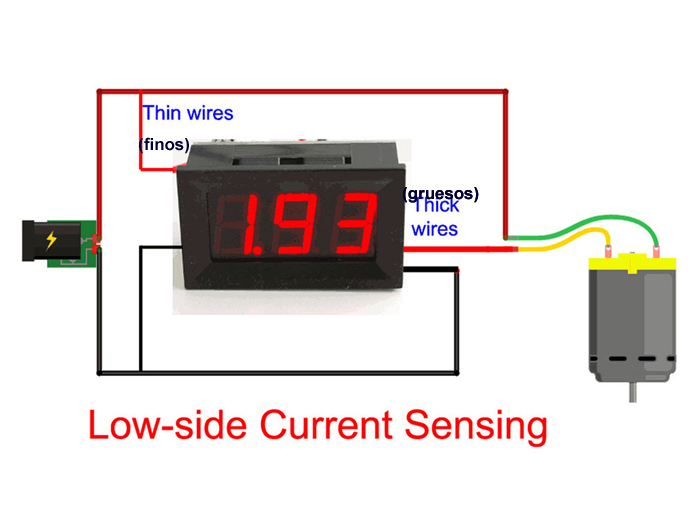SWITCHTRONIX - Amperímetro Digital de Painel com LED - 0 .. 9,99 A