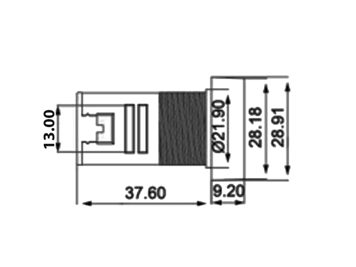 Fréquencemètre Numérique - 0 .. 90 Hz - Ø22 mm
