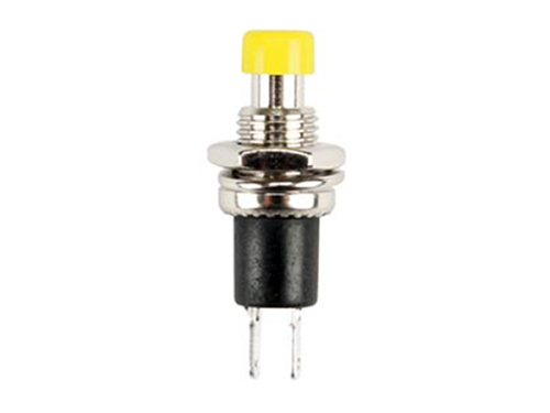 Panel-Mount Push Button Switch - 1NO - Yellow