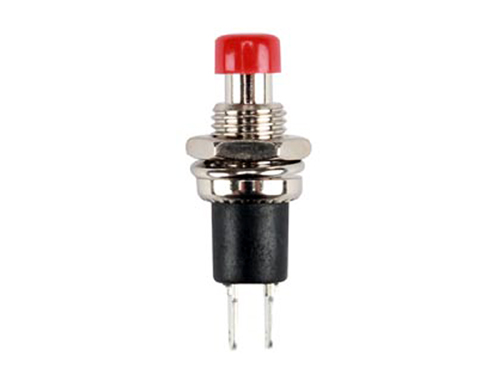 Panel-Mount Push Button Switch - 1NC - Red