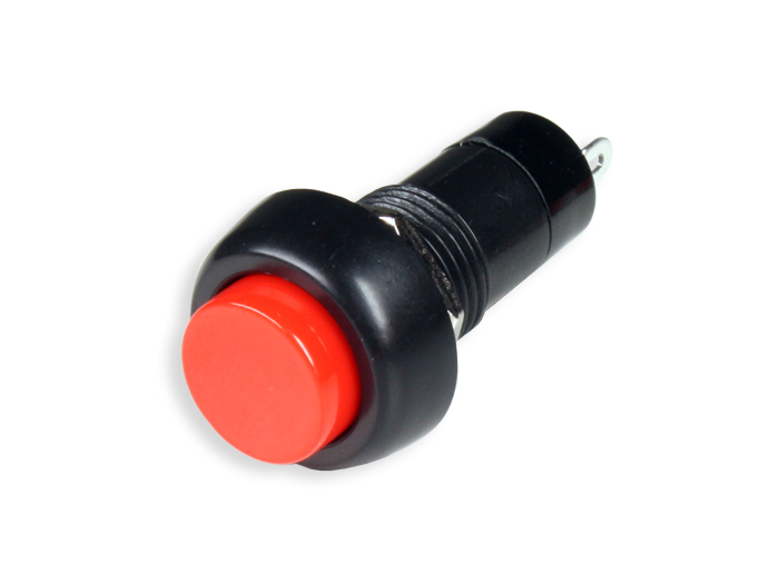 Panel-Mount Push Button Switch - 1NO - Red