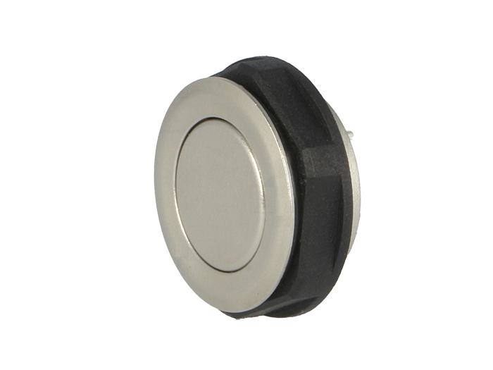 Schurter 1241.2800 - Panel-Mount Anti-Vandal Push Button Switch - 1NO - Extra Flat