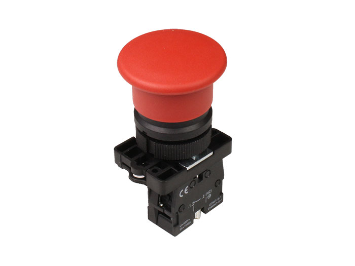 SWITCHTRONIX - Botão de Paragem de Emergência Ø22mm 1NF - Botão Ø40 mm - Momentâneo