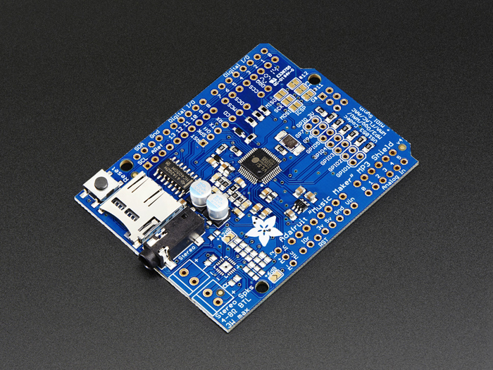 Adafruit Adafruit "Music Maker" MP3 Shield for Arduino - Arduino Shield Board - 1790