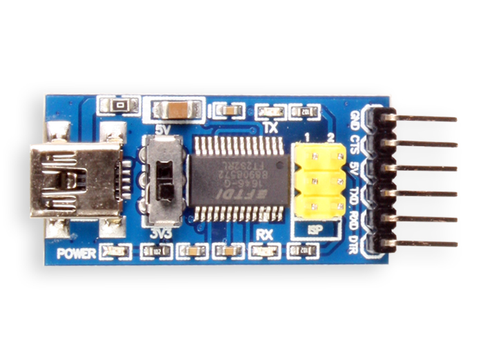 Adaptador USB a FTDI Basic 5 V - 3,3 V - FUT3410