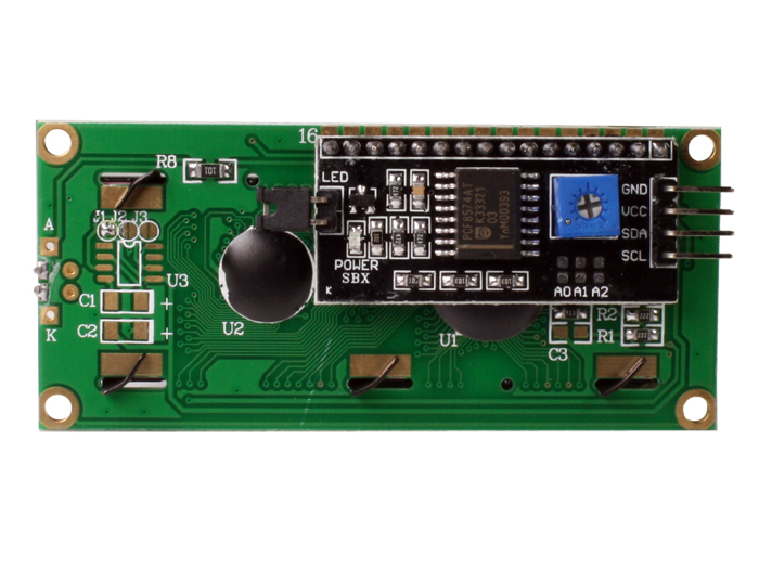 LCD Alphanumeric Module 16 x 2 Blue - LCD1602 Protocol I2C - 4 Pins