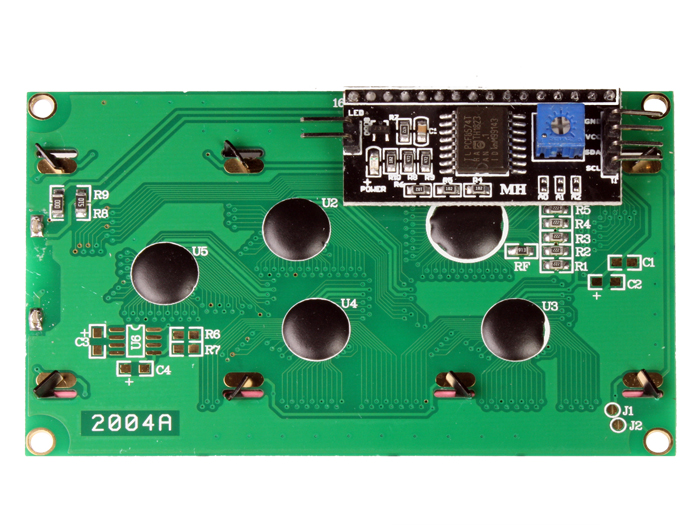 LCD Alphanumeric Module 20 x 4 Blue - LCD2004A I2C Protocol - 4 Pins - LCD2004