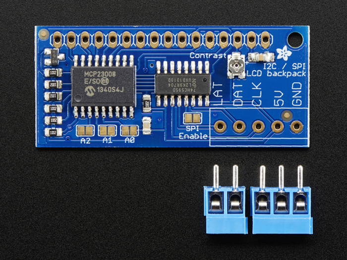 Adafruit - Módulo Conversor para LCD Paralelo às Séries I2C ou SPI - 292
