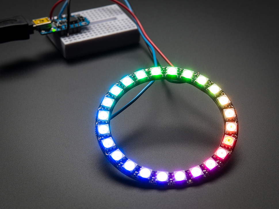 Ring LED Display Module - 24 x WS2812 5050 RGB - 1586