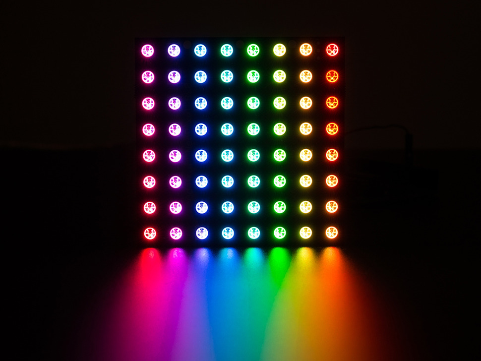 Matriz LED 8 x 8 - 64 x WS2812 5050 RGB - 1487