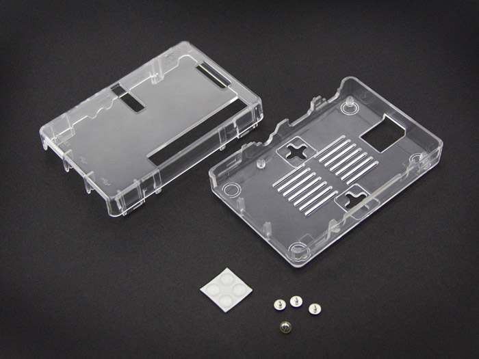 Caixa Raspberry Pi Trasparente Modelo B+, B 1GB - 114990122