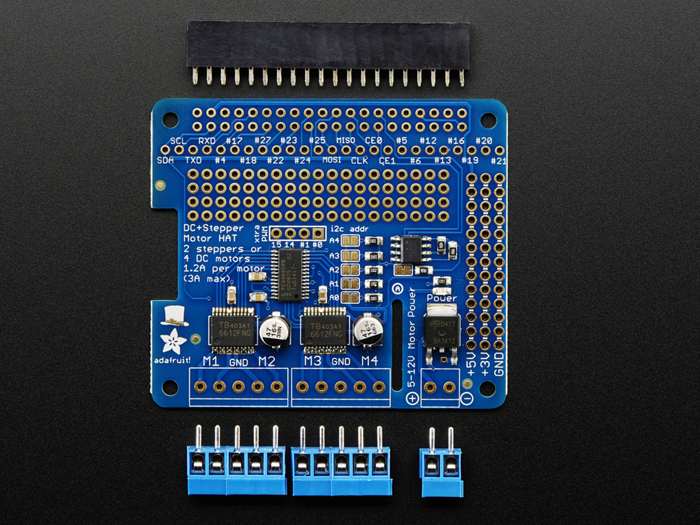 Adafruit 2348 - Driver pour Moteurs Continus et Pas à Pas pour Raspberry Pi