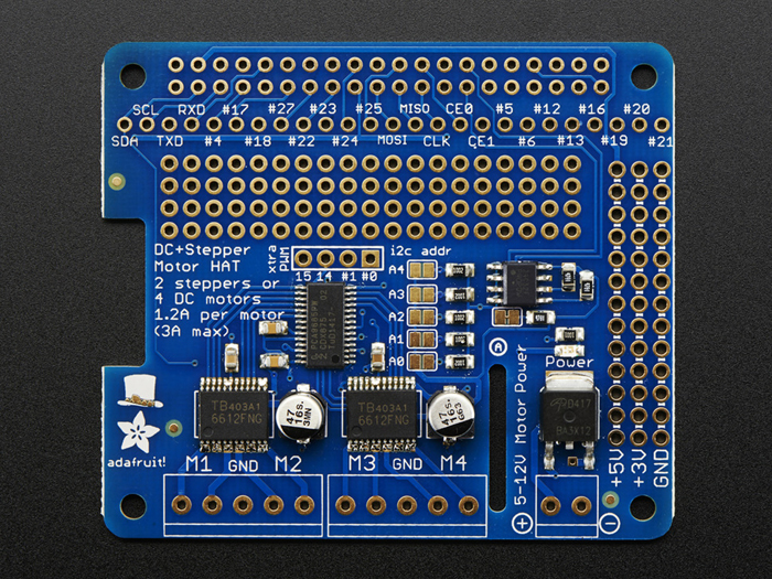 Adafruit 2348 - Driver pour Moteurs Continus et Pas à Pas pour Raspberry Pi