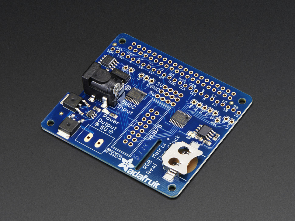 Adafruit 2345 - Matriz RGB HAT + RTC para Raspberry Pi