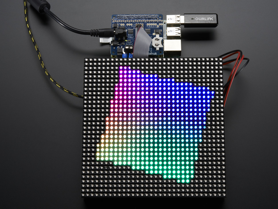 Adafruit 2345 - RGB Matrix HAT + RTC for Raspberry Pi