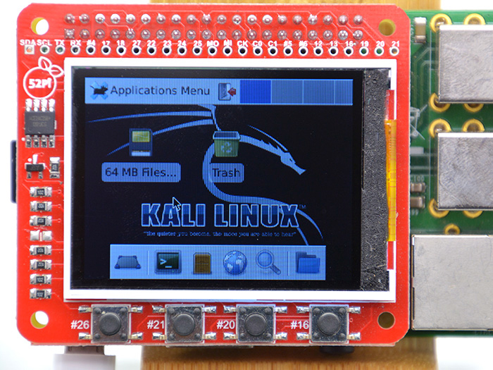 52Pi PI-TFT22A - Pantalla TFT Táctil 2,2” 320 x 240 px con Miniteclado para Raspberry Pi