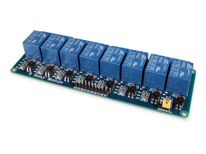 5 V - 10 A - 8 Channel Opto Isolated Relay Card