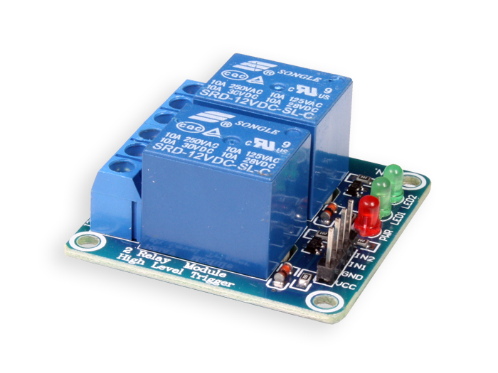 12 V - 10 A - 2 Channel Opto Isolated Relay Board