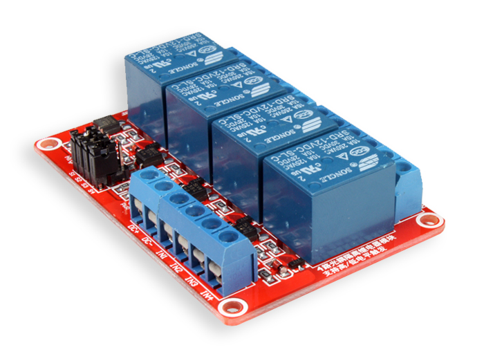 12 V - 10 A - 4 Channel Opto Isolated Relay Board