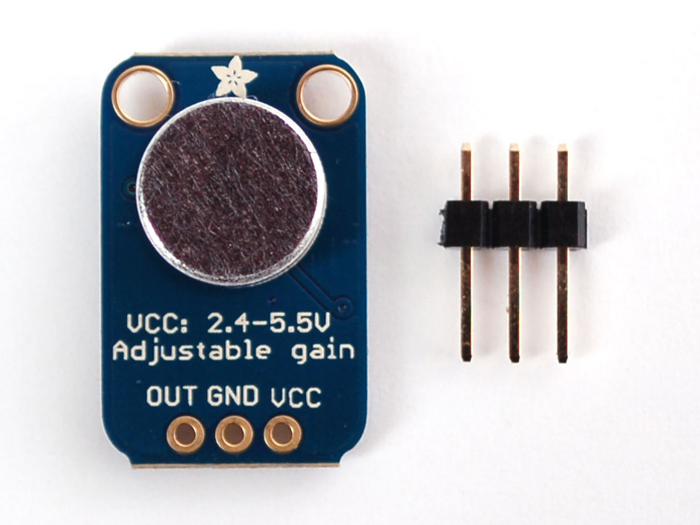 Adafruit 1016 - Electret Microphone Amplifier Board - MAX4466 with Adjustable Gain