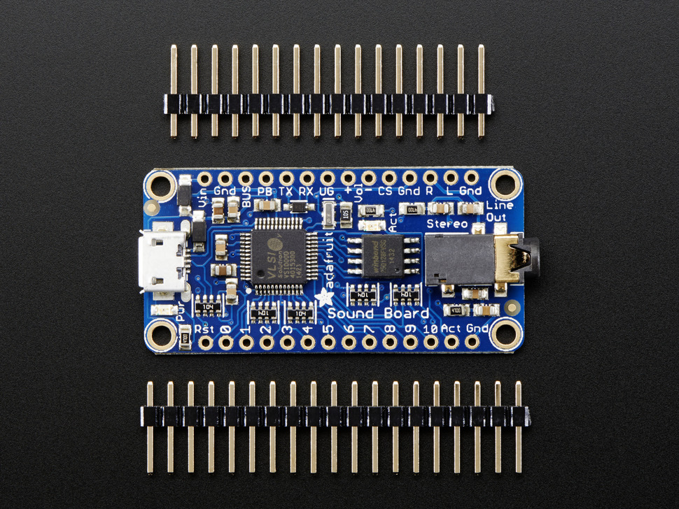 Adafruit - Audio FX Sound Board - WAV-OGG TRIGGER - 16 Mb - 2220
