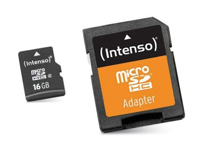 Carte micro SD 16 GB INTENSO
