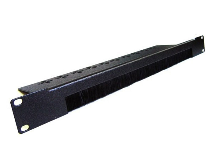 Cable entry with brush 1U 19” Rack