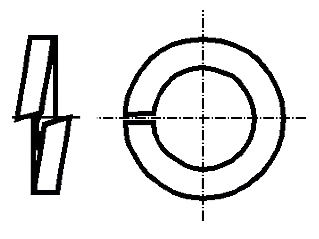 Rondelle grove M4 - 100 Unités
