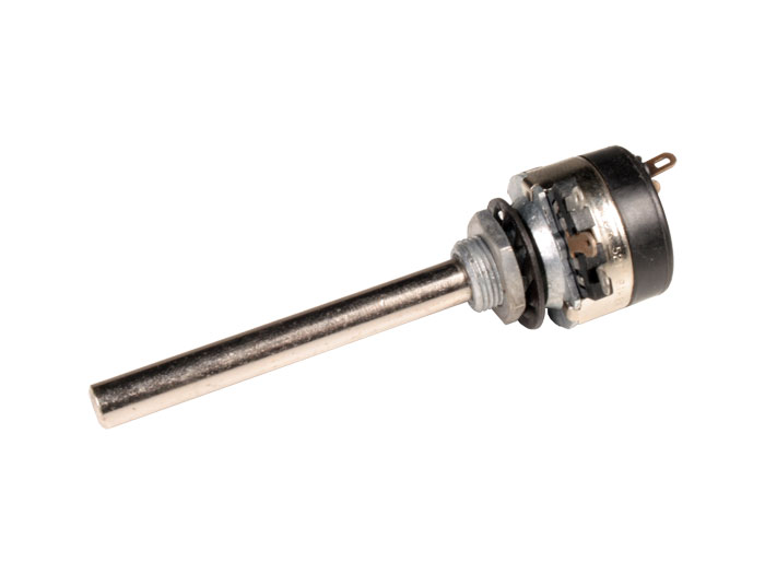 Piher PT21 - Potenciómetro Panel Metálico - 22K Ohmios - Logarítmico - con Interruptor