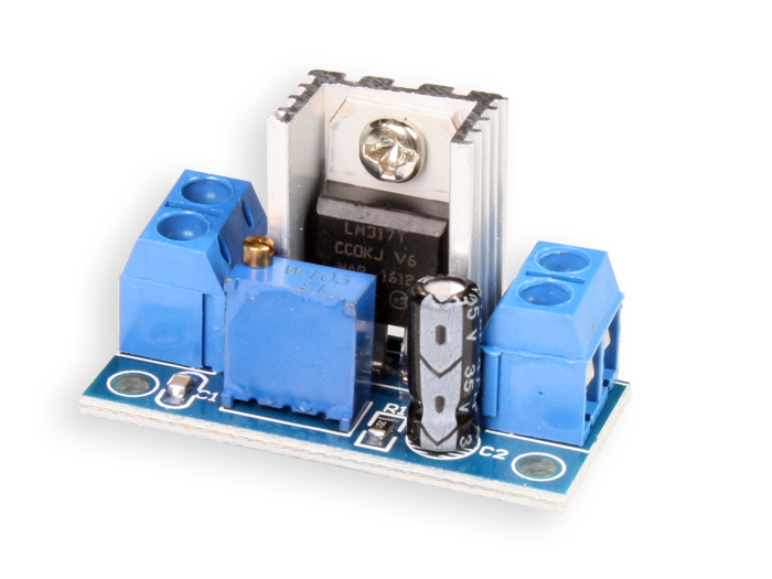 LM317 - Convertidor DC-DC - In: 40Vmáx, Out: 1,2 .. 37 V - 1,5 A - LM317