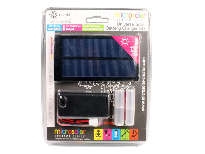 Xunzel Microsolar Series - Kit Cargador Solar 2 x AA-AAA