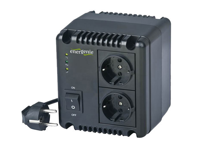 EnerGenie AVR-0501 - Automatic 500 VA - 220 VAC Output Voltage Regulator (AVR) and Stabilizer