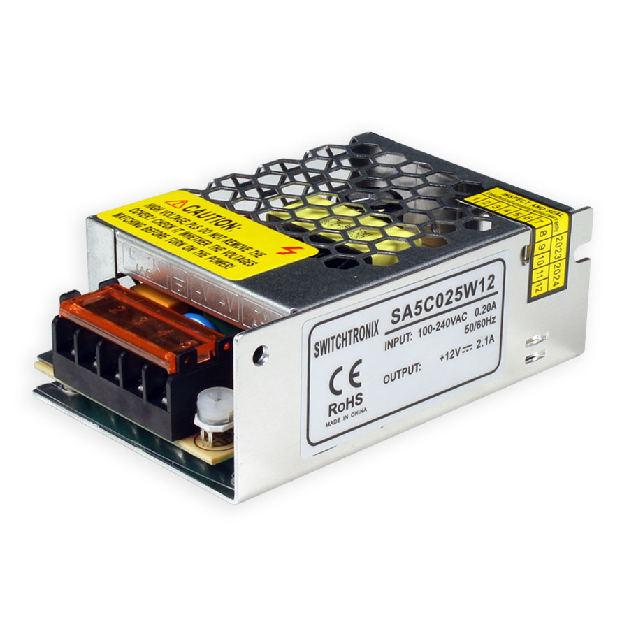 SWITCHTRONIX S-25-12(M) - Fonte de Alimentação Comutada Formato Caixa 25 W - 5 V