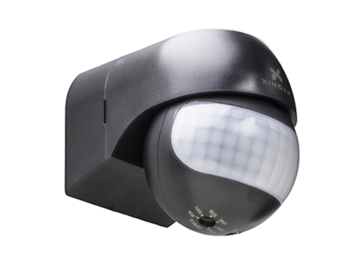 Xindar SEKKYUR-NANO B - Détecteur de Mouvement PIR - Montage Mur - Intérieur-Extérieur - Noir